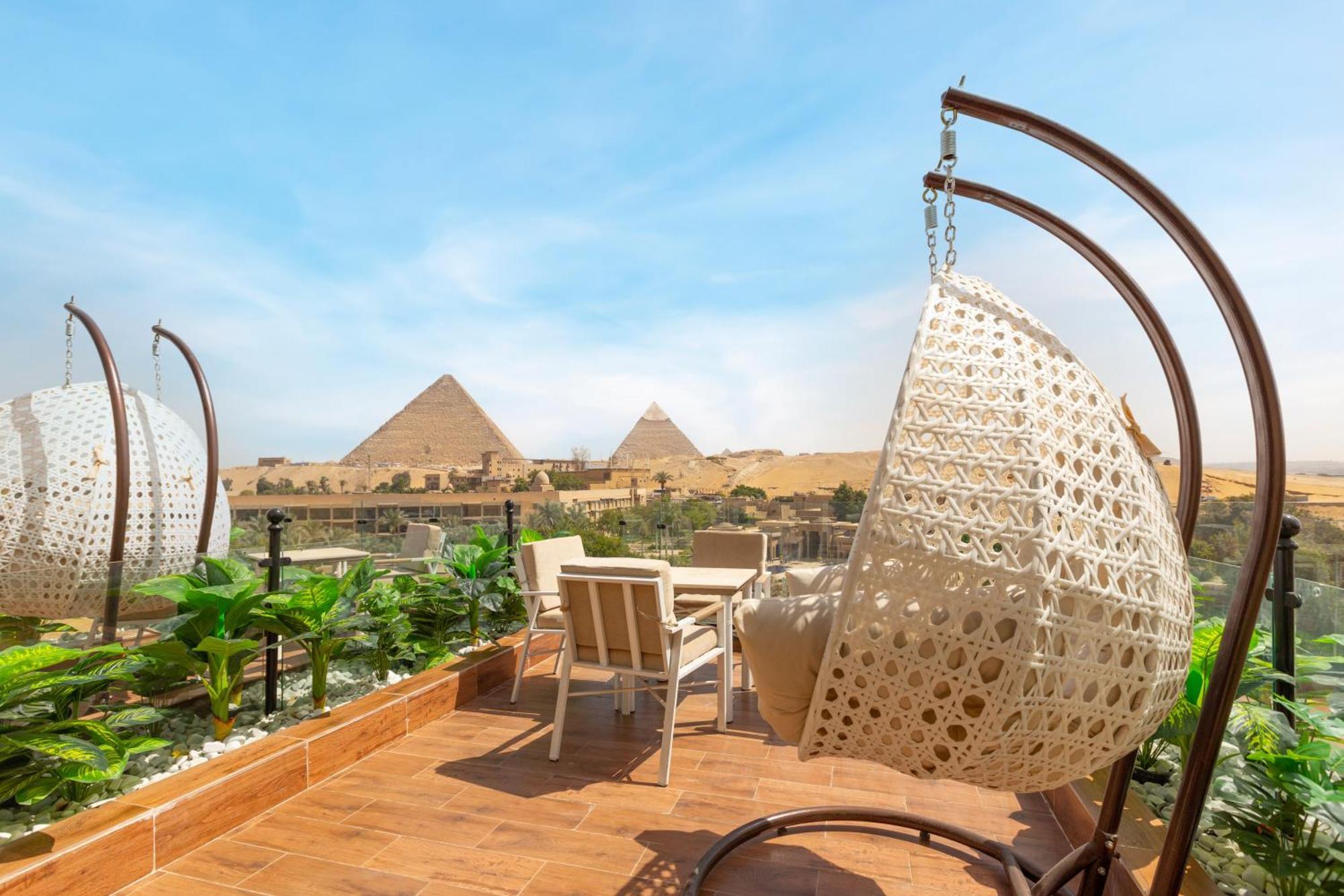 Gaia Pyramids Hotel Kafret el-Gabal Exteriér fotografie